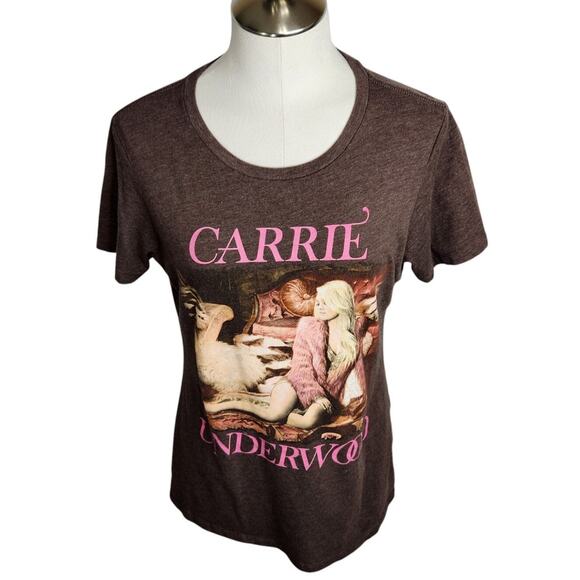 Carrie Underwood Concert T-shirt Womens Size XL The Cry Pretty 360 Tour Brown - Picture 1 of 6
